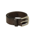 Ledergürtel, 4 cm breit - Dunkelbraun - Deerhunter
