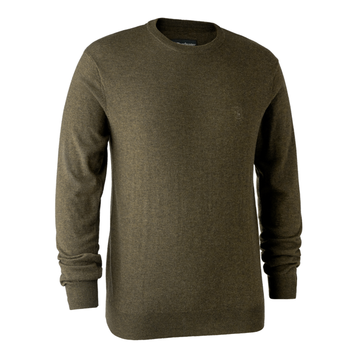 Kingston Strickpullover mit rundem Hals - Cypress - Deerhunter