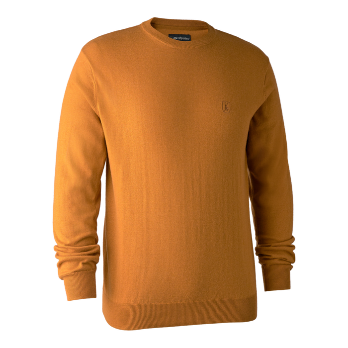 Kingston Pullover mit rundem Hals Golden Oak - Deerhunter