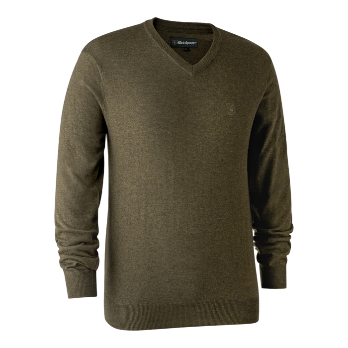 Kingston Strickwaren mit V-Ausschnitt – Cypress – Deerhunter