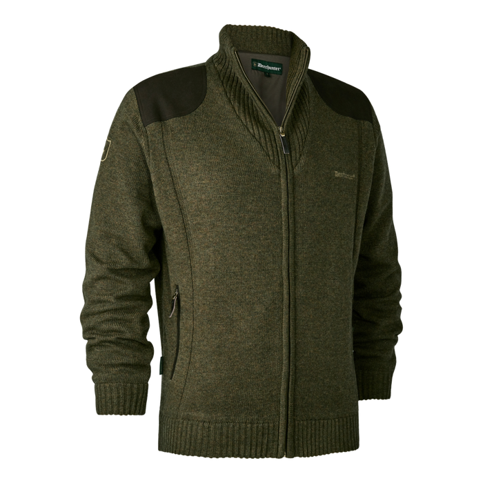 Carlisle Gestrickter Cardigan mit Wetterschutz - Cypress - Deerhunter