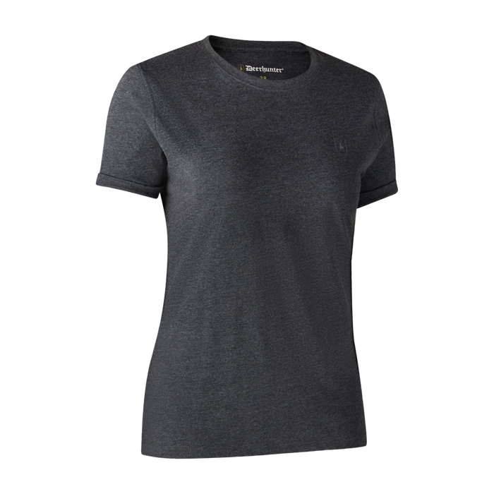 Damen Basic 2er-Pack T-Shirt Adventure – Green Melange – Deerhunter