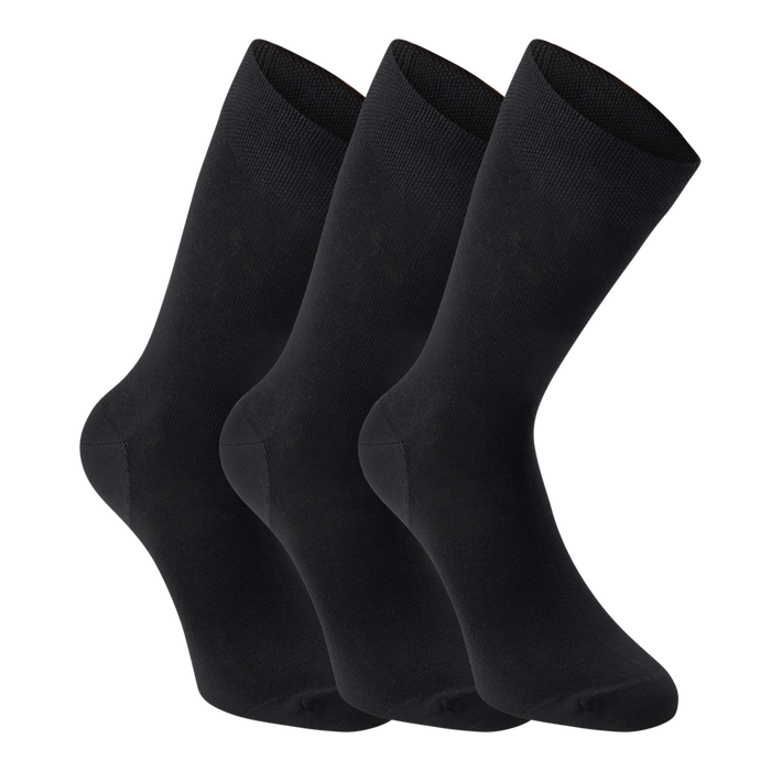 Bamboo Socken 3er Pack Schwarz - Deerhunter
