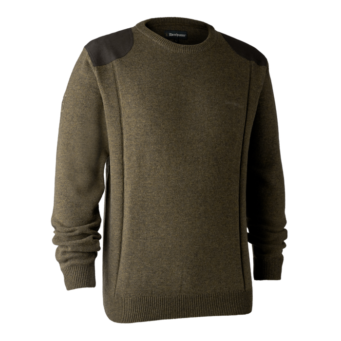 Sheffield-Strickpullover mit Rundhalsausschnitt – Zypresse – Deerhunter