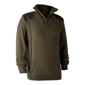 Sheffield Strickpullover mit Reißverschluss am Hals Cypress - Deerhunter