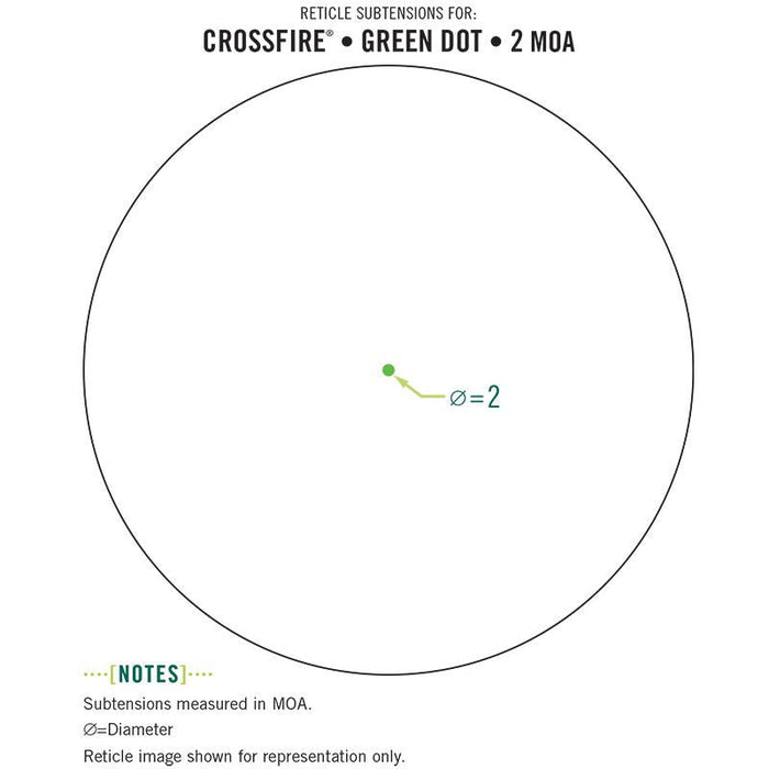 VORTEX CROSSFIRE II – GRÜNER PUNKT (SCHWARZ)