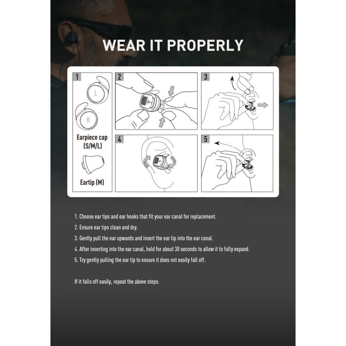 PRO Bluetooth In-Ear-Gehörschutz - Earmor M20T