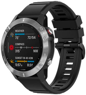 QuickFit® 22 urremme, Sort/Sølv silikone 3