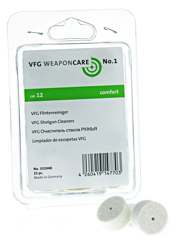 Filzpfropfen Kal. 12 - 25 Stk. Dosen für Büchsenadapter – VFG