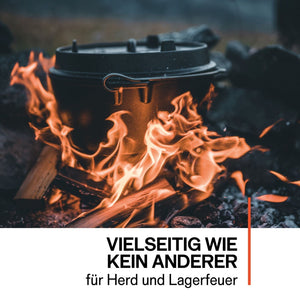 Dutch Oven ft12 mit Füßen – 10,8 L Gusseisentopf – Petromax