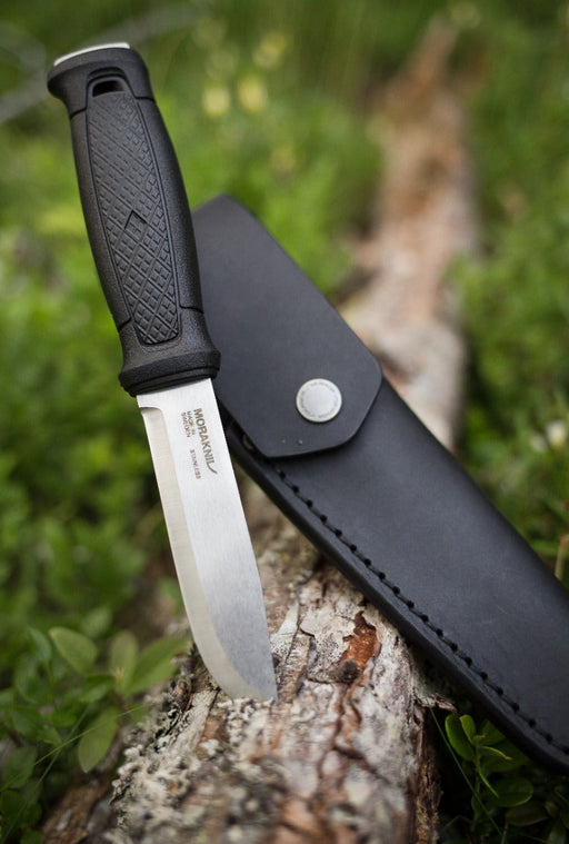 Garberg with Leather Sheath (S) Black - Morakniv