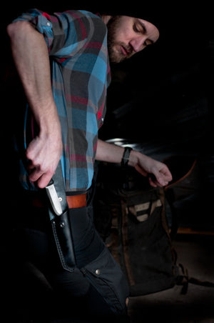 Garberg with Leather Sheath (S) Black - Morakniv
