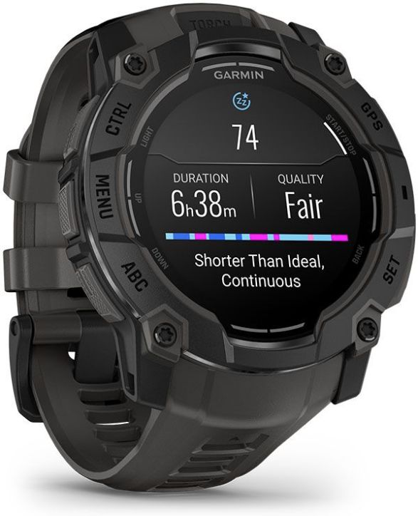 Instinct® E – 40 mm, Sort med Charcoal rem 2