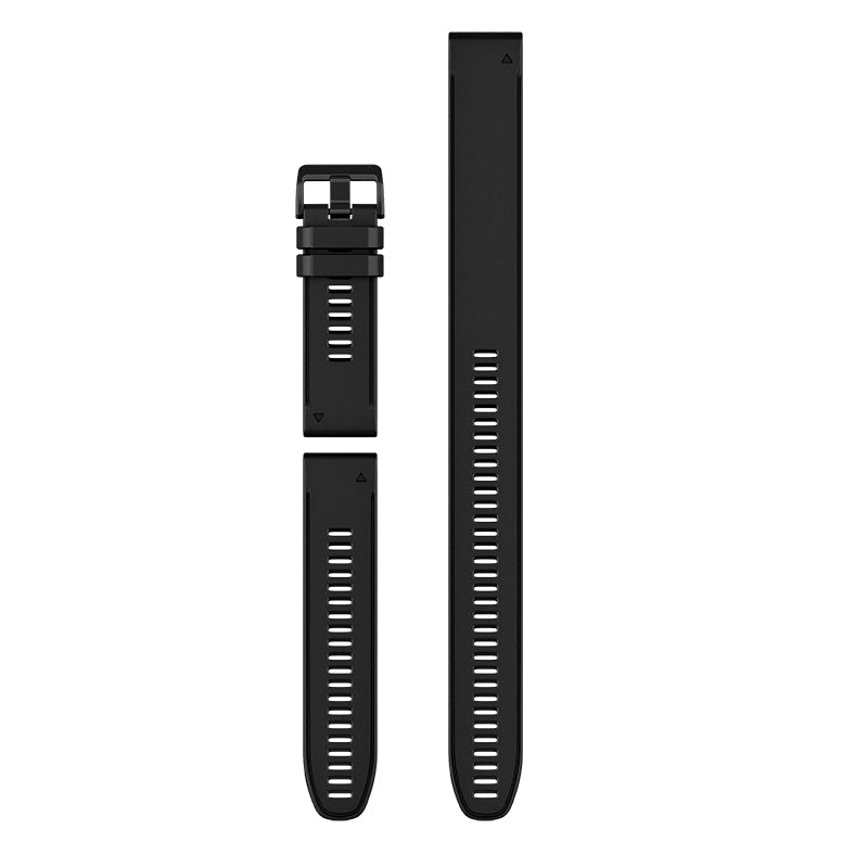 Quickfit 22 mm urremme, Sort silikone 3