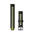 Quick Release remme (18 mm), Sort/Amp Yellow silikone, Slate hardware 1