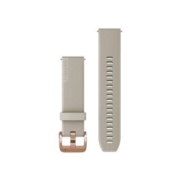 Quick Release remme (18 mm), Lys sand læder, Cream Gold hardware 3