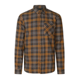 Glen Flannel Skjorte - Dark Brown/Camel Check