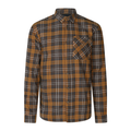 Glen Flanellhemd - Dark Brown/Camel Check – Seeland