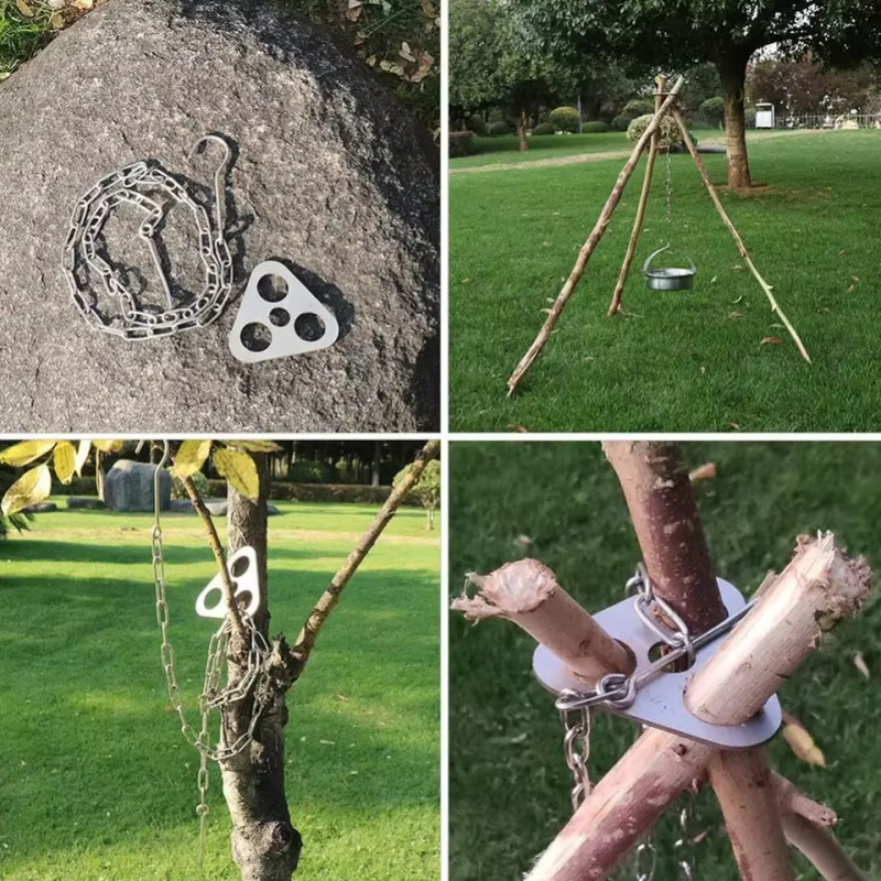 Globuz - Bushcraft Lagerfeuer-Dreibein