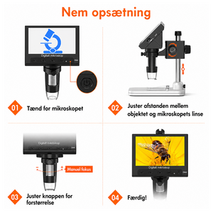 Globuz - 50x–1000x LCD Digitalmikroskop
