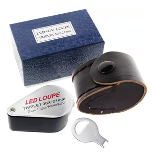 Globuz - 20x Inspektionslupe mit LED- & UV-Licht