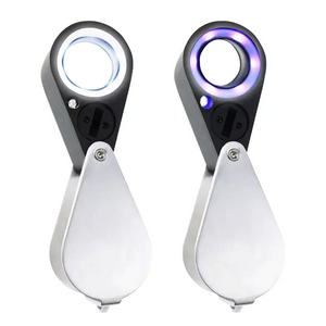 Globuz - 30x Inspektionslupe mit LED- & UV-Licht