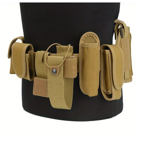 Globuz - 9-in-1 Multifunktionaler Taktischer Gürtel – Khaki