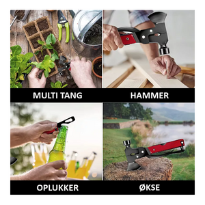 GLOBUZ - Multi-Tool with Axe & Hammer 16-in-1
