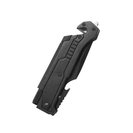 Globuz - Survival-Messer mit Feuerstahl & Taschenlampe