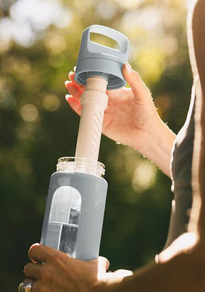 Go Series Glas-Wasserfilterflasche – LifeStraw