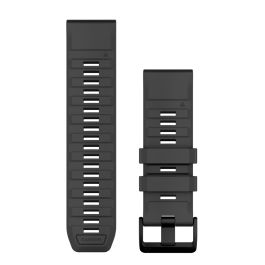 QuickFit® 26 remme, Graphite/sort silikone 1
