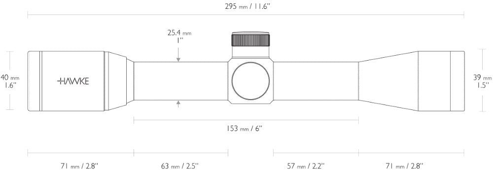 Hawke Vantage – 4x32 Mil Dot
