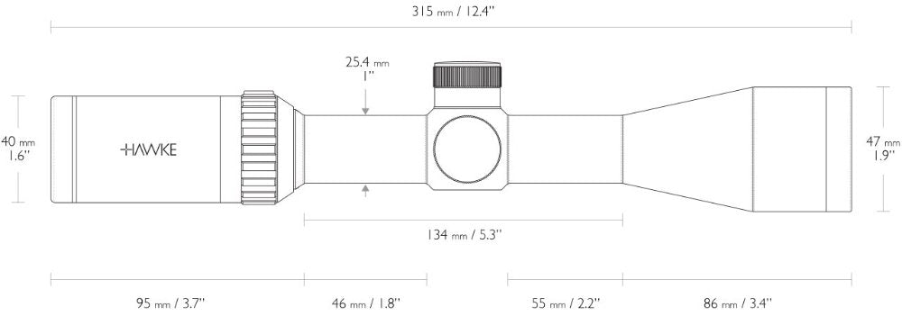 Hawke Vantage IR – 3-9x40 Mil Dot