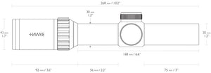 Vantage 30 WA IR - 1-4x24 L4A Dot - Hawke
