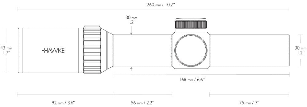 Hawke Vantage 30 WA IR - 1-4x24 L4A Dot