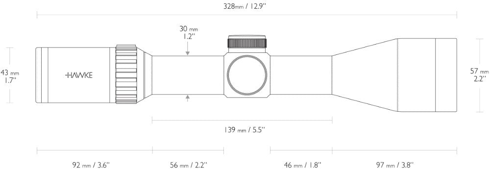 Hawke Vantage 30 WA IR - 2,5-10x50 L4A Dot