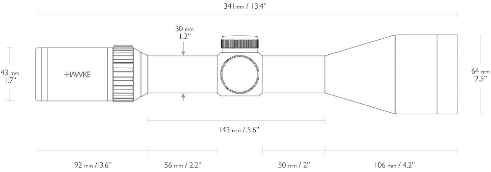 Hawke Vantage 30 WA IR - 3-12x56 L4A Dot