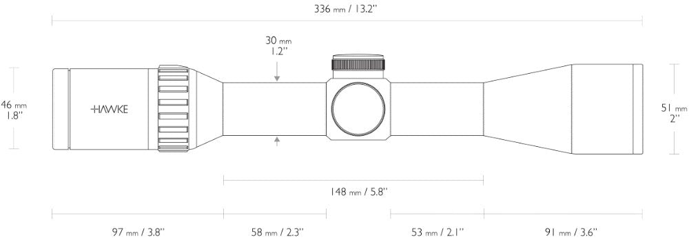 Hawke Endurance 30 WA - 1,5-6x44 L4A Dot