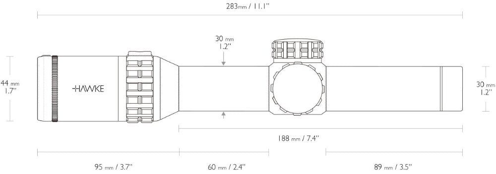 Hawke Frontier 30 - 1-6x24 L4A Dot