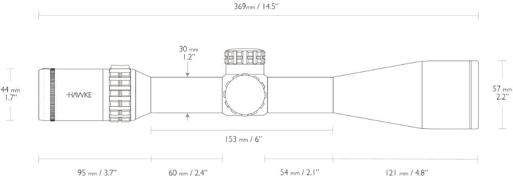 Hawke Frontier 30 SF - 4-24x50 LR Dot (16x)