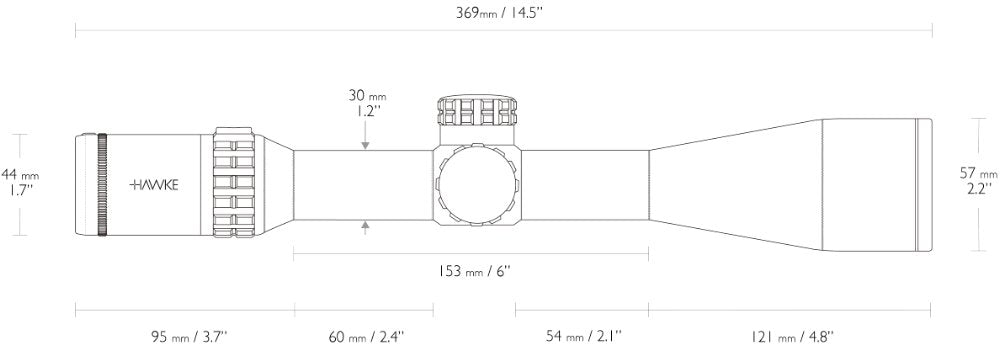 Hawke Frontier 30 SF - 4-24x50 Mil Pro (20x)
