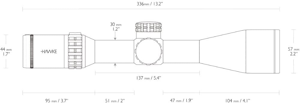 Hawke Frontier 30 FFP - 3-15x50 FFP Mil Pro (15x)