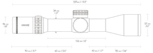 Frontier 34 FFP - 3-18x50 FFP Mil Pro Ext. (18x) - Hawke