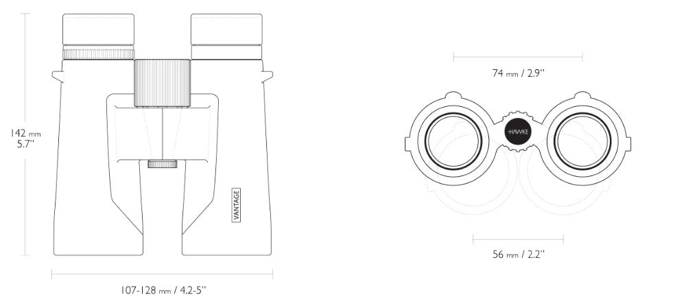 Hawke Vantage – 10x42 Grün