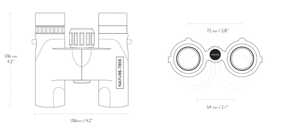 Nature-Trek 10x25 Kompakt - Hawke