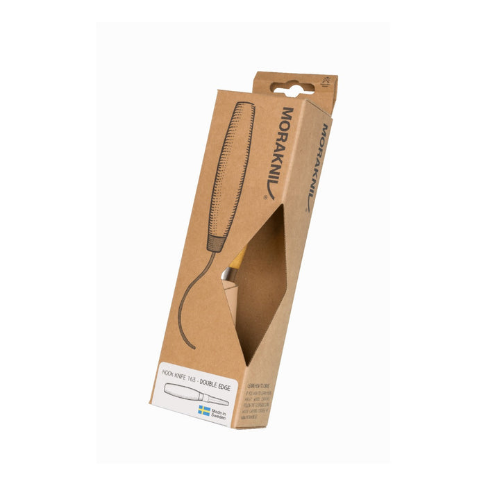 Hook Knife 163 Double Edge with Leather - Morakniv