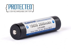 18650 KeepPower 2600mAh Protected Li-Ion Akku 3,7V - 2 PACK