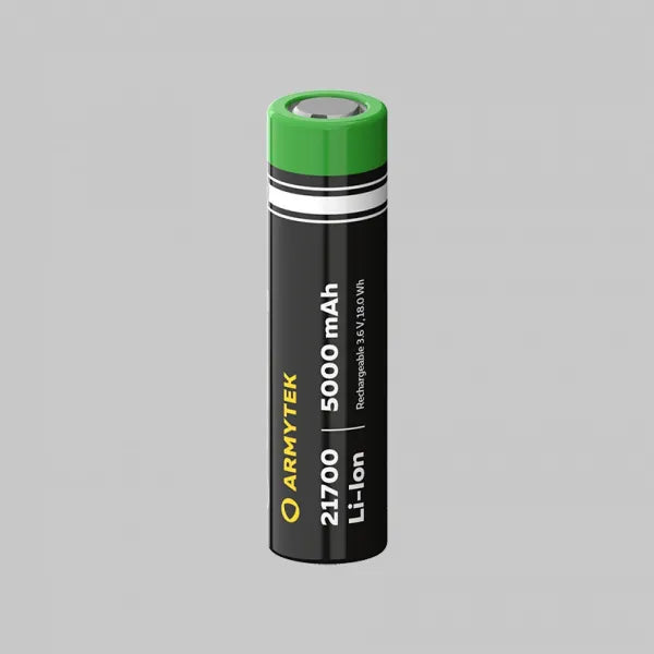 Armytek 21700 Li-Ion 5000 mAh Akku / Ohne Platine / Wiederaufladbar