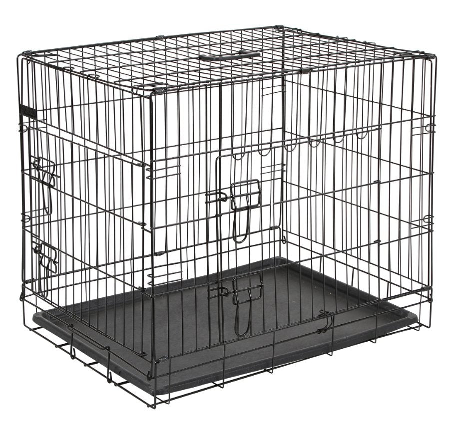 Hundetransportbox aus Stahl, zusammenklappbar – 63x48x57cm – Kerbl
