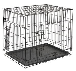 Hundetransportbox aus Stahl, zusammenklappbar – 63x48x57cm – Kerbl